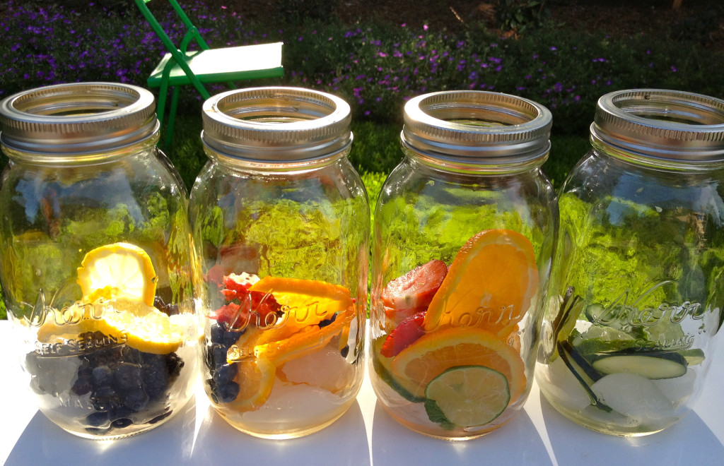 jars with fruit