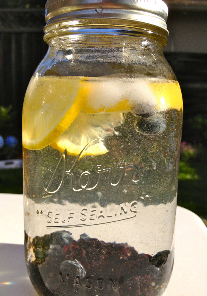 lemon blackberry water
