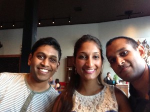 Me on the left. My awesome sister in law and brother on the right. 